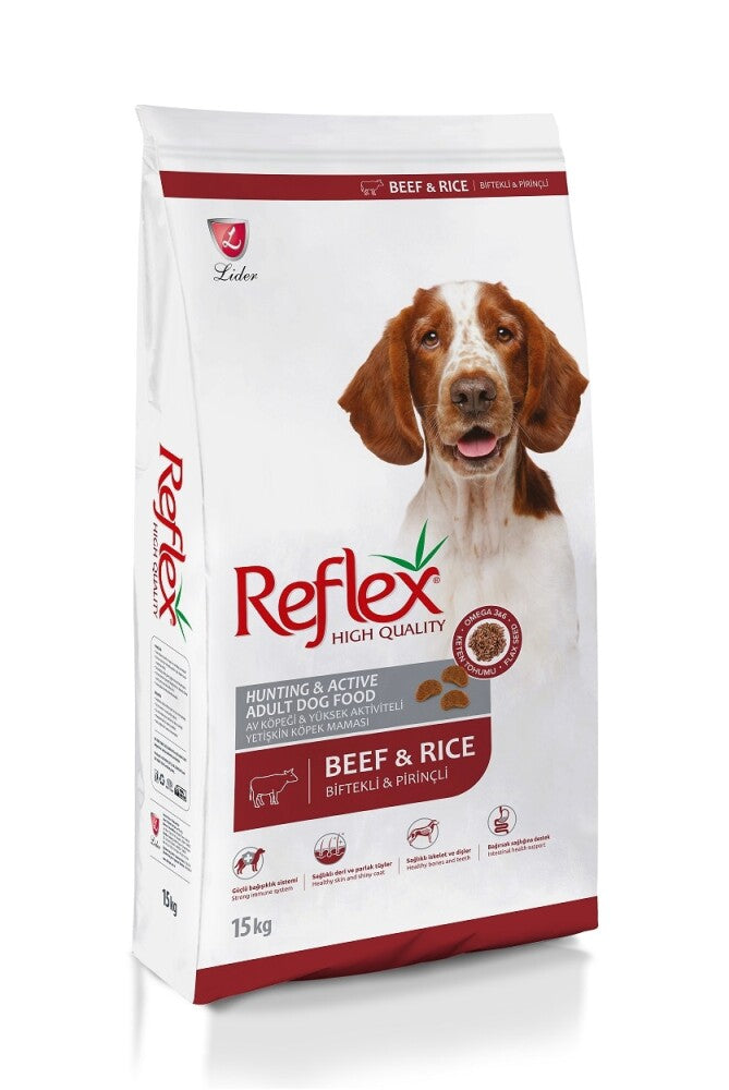 Reflex High Energy Biftekli Yetişkin Köpek Maması 15 KG | SRC: Barcode: 8698995028677